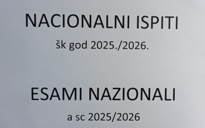 NACIONALNI ISPITI / ESAMI NAZIONALI