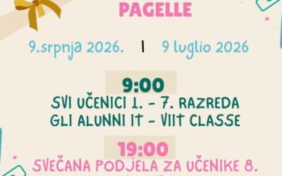 PODJELA SVJEDODŽBI – CONSEGNA DELLE PAGELLE